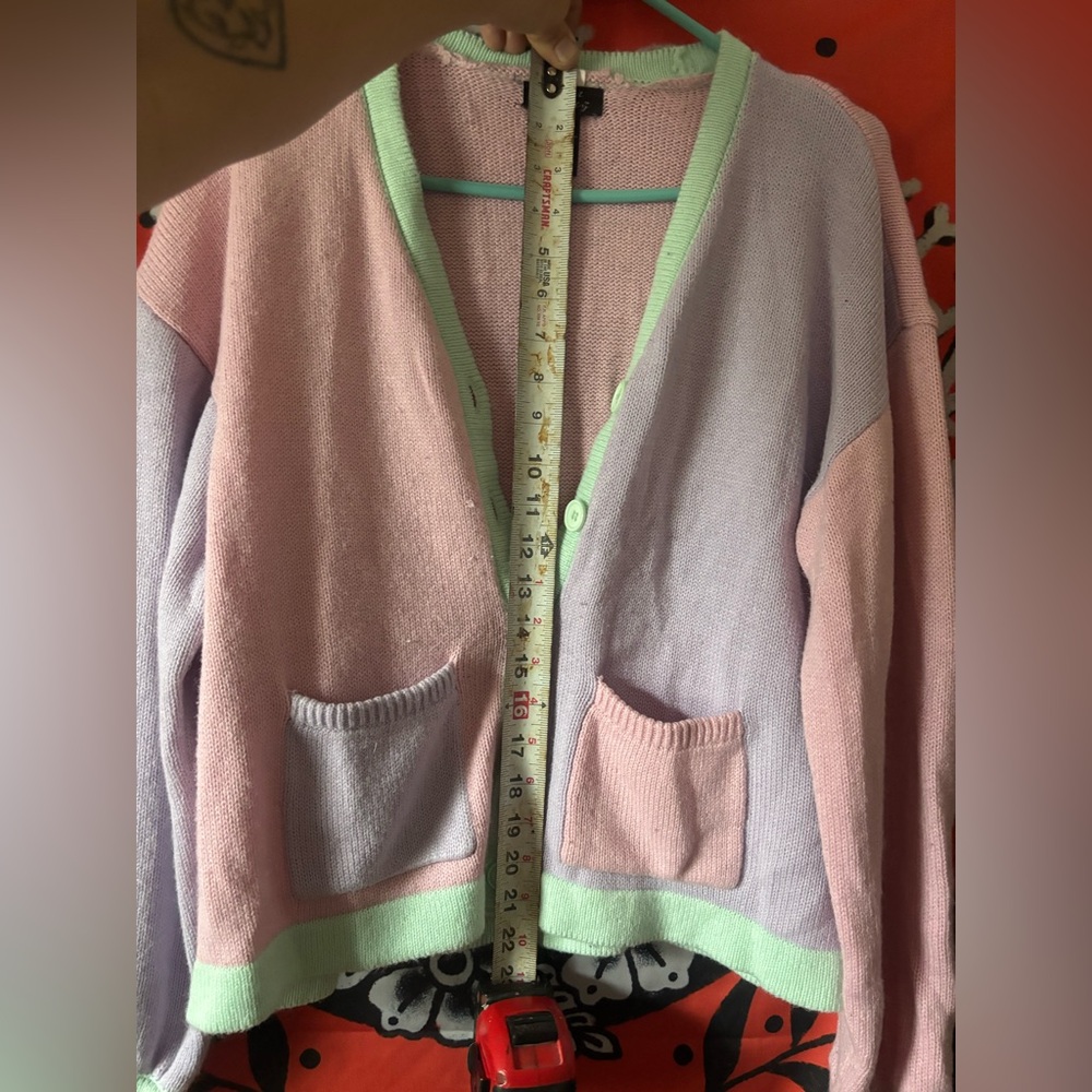 Hot Topic Pastel Colorblock Cardigan - Picture 4 of 6